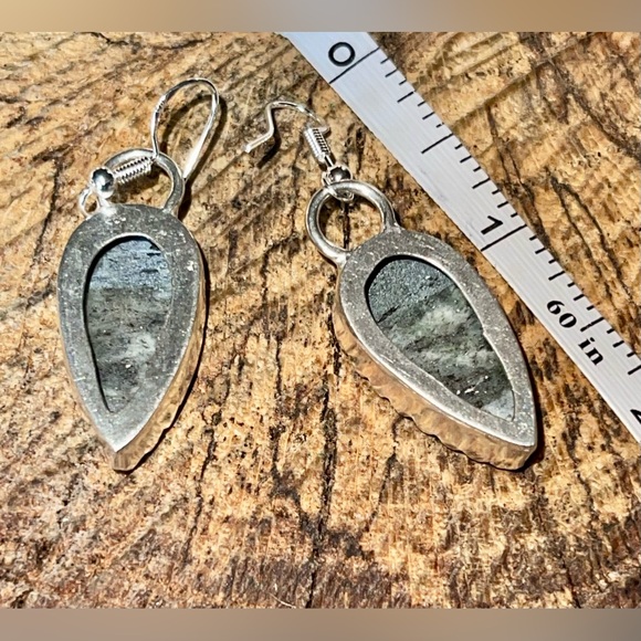 K2 Jasper in Granite Earrings 2" - Picture 5 of 9